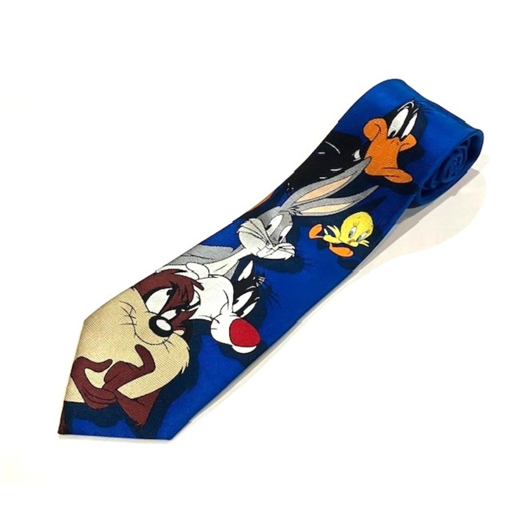 Vintage Looney Tunes 1990's Mania Cartoon Men's Necktie Silk